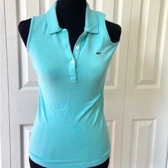 Vintage 90s LACOSTE® sleeveless Polo - Picture 1 of 10